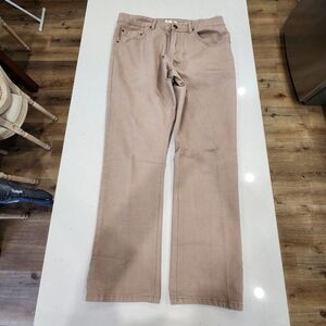 Bulletprufe Jeans Mens 34x30 Beige Cotton Nylon Denim Workwear Stretch USA
